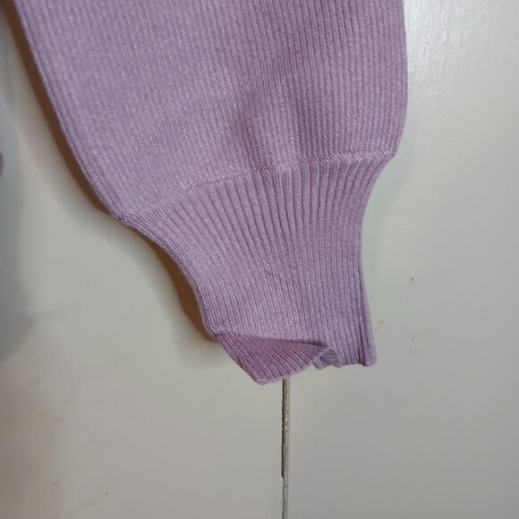 NWT Creation Concept Women's Large Purple Ribbed Body Suit - Picture 3 of 9